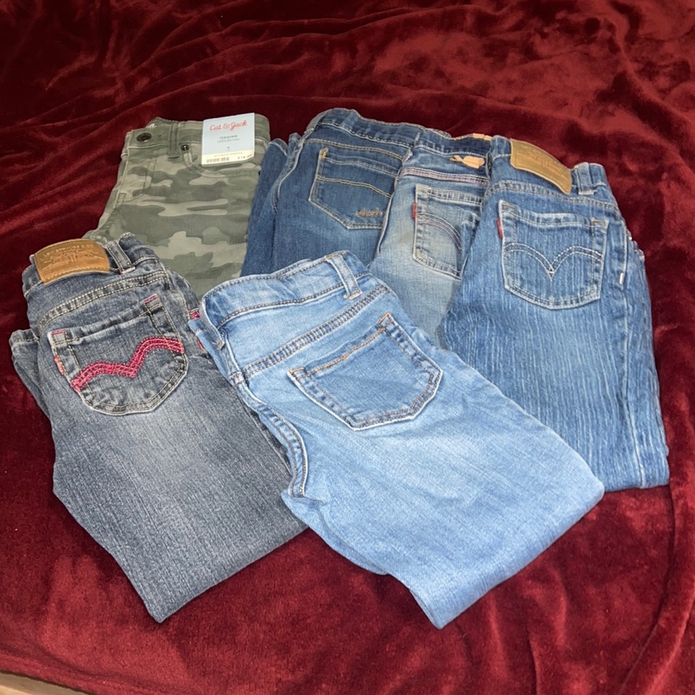 bundle of size 6 little girls jeans